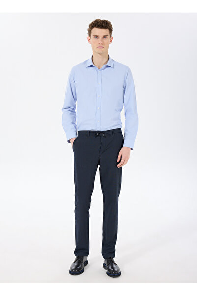 People By Fabrika Normal Bel Normal Paça Lacivert Erkek Chino Pantolon PBF5SM-PNT 5019