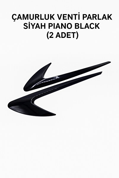 Teknotik Çamurluk Venti Parlak Siyah Piano Black (2 ADET)
