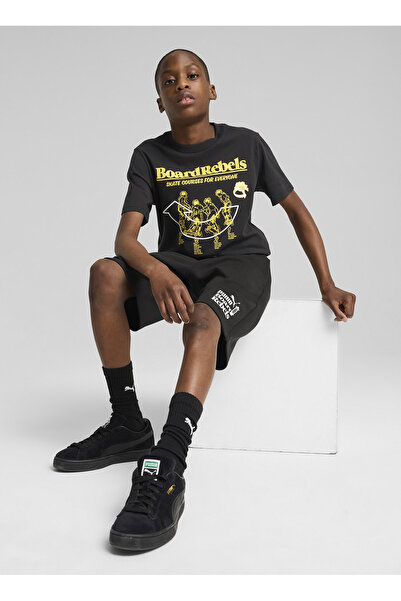 Puma Siyah Erkek Çocuk T-Shirt 68514401-MID90S Graphic Tee I B PUM