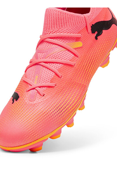 Puma Pembe Erkek Çocuk Futbol Ayakkabısı 10772903-FUTURE 7 MATCH FG/AG Jr Su