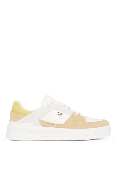 Tommy Hilfiger Beyaz - Sarı Kadın Sneaker FW0FW08456