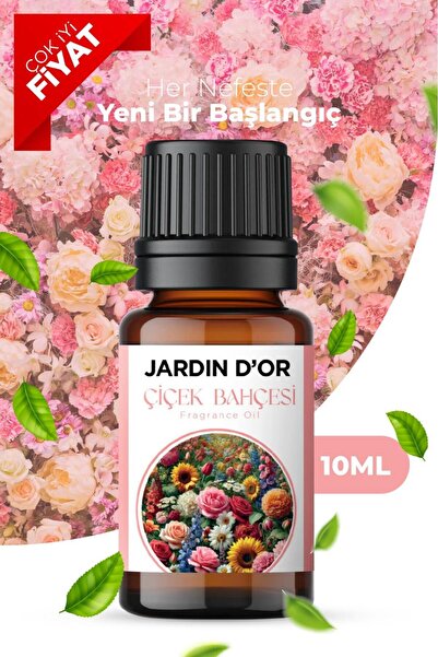 JARDIN D'OR Çiçek Bahçesi Esansiyel Uçucu Koku Yağı Buhurdanlık Yağı Difüzör ...