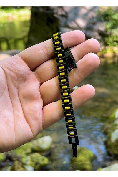 Black-Gold 316L Paslanmaz Çelik Bileklik – Günlük & Özel Kombinler İçin