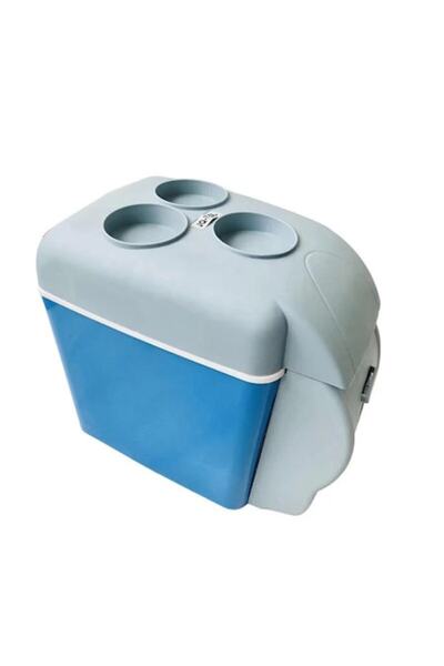 OEM Portable Car Refrigerator with Cooling/Heating Function, 12V, 7.5L Capacity, Blue-Grey