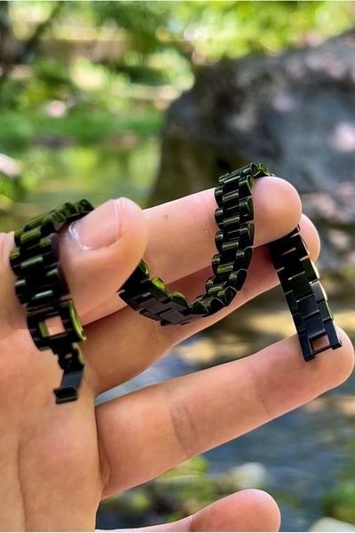 Takı Zanaatkarı 316L Siyah Paslanmaz Çelik Bileklik | Suya Dayanıklı & Mat Pa...