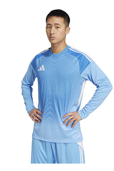 adidas JI9722 T25 C GK JSY LM Mavi Yuvarlak Yaka Normal Kalıp Erkek Forma