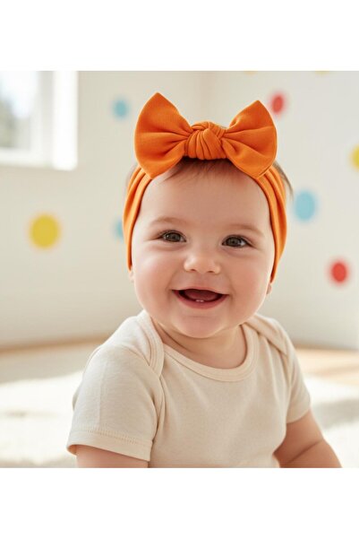 Babygiz Baby Girl Children's Bow-Tie Hairband, 100% Cotton Combed Cotton, Non-Slip, Ultra Flexible Soft Headband