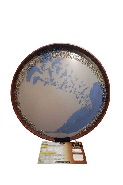 Aryen Müzik REMO marka profesyonel Def Özgürlüğe Uçan Kuşlar Desenli Iran Defi (ERBANE)büyük Boy 52 Cm