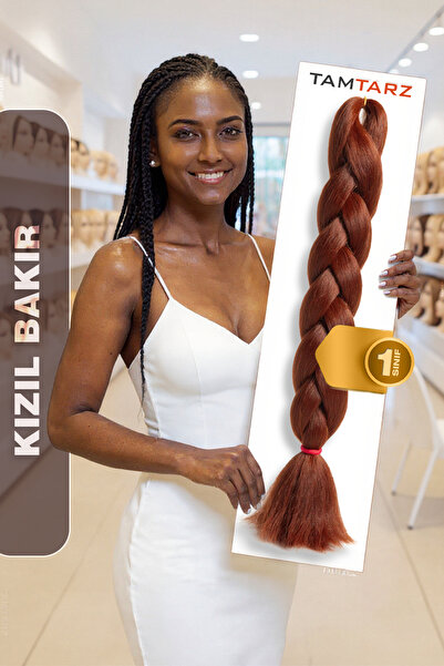 TAM TARZ Afrika Örgüsü Rasta Ve Box Braid için Fiber Sentetik Saç (Renk Kodu ...