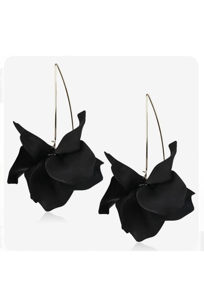 VENÜS MODA by Pınar Chiffon Earrings Evening Dress Combination 8 cm Length