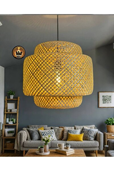 ışıksan aydınlatma Ibiza Bambu Avize Ada Esintisinin Canlılığı Çap: 40CM