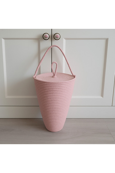 ÖRGÜM Poşetlik Dekoratif Kapaklı Poşet Düzenleyici 30x20 cm