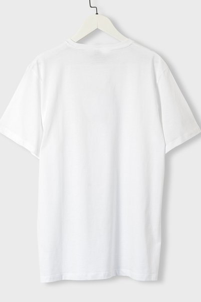 RunGear Up Men's 100% Cotton White Bicycle Pattern Embroidered T-Shirt - Regular Fit Standard Cut Premium Basic Cyclist Crew Neck Short Sleeve Sports T-Shirt
