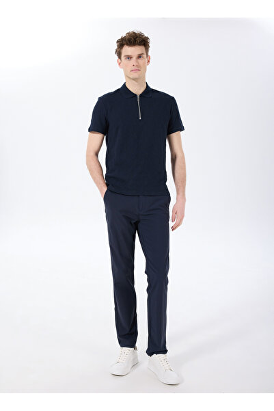 FABRIKA COMFORT Bağlamalı Bel Normal Paça Lacivert Erkek Chino Pantolon FC5SM-PNT 2756