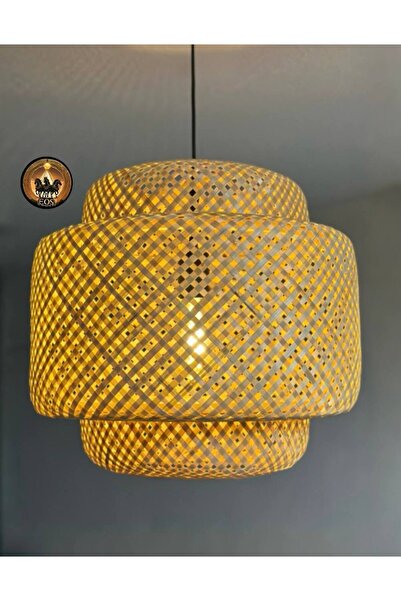 ışıksan aydınlatma Ibiza Bambu Avize Ada Esintisinin Canlılığı Çap: 40CM