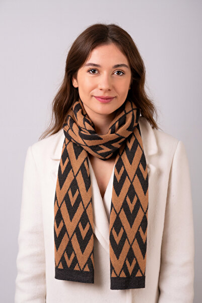 Sebir Moda Πλεκτό κασκόλ με σχέδιο V