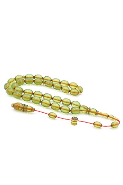 Murty99 Sistem de semnătură Master Beyzi Model Green Squeeze Amber Tasbih 146
