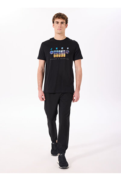 Jeep Lastikli Bel Lastikli Paça Basic Siyah Erkek Pantolon J5SM-PNT7676