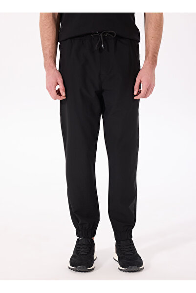 Jeep Lastikli Bel Lastikli Paça Basic Siyah Erkek Pantolon J5SM-PNT7676
