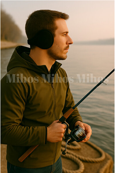 Mihos Unisex Nape Type Polar Black Ear Warmer