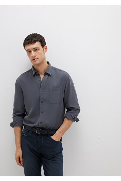 Mavi Anthracite Tencel Tm Lyocell Shirt Regular Fit / Regular Cut 0211647-80106