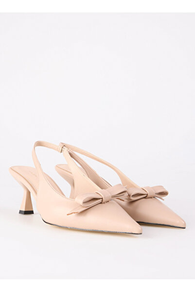 Fabrika Bej Kadın Topuklu Ayakkabı COLUM