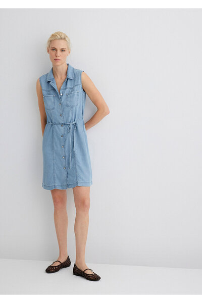 Mavi Nisha Blue Premium γαλάζιο τζιν φόρεμα 1310661-89777