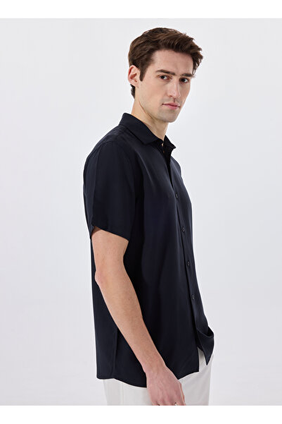 LİMON COMPANY Lacivert Erkek Basic Gömlek MML5SM-GML 9536