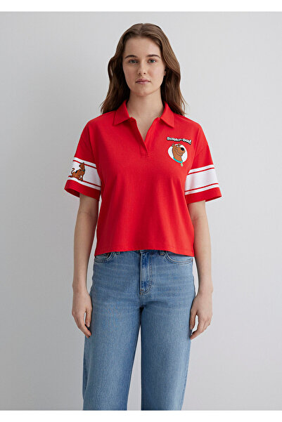 Mavi Scooby Doo Printed Red Polo T-Shirt Regular Fit 1613364-70474