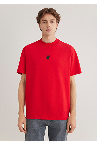 Mavi Pro Logo Kırmızı Tişört Loose Fit / Bol Rahat Kesim 0612745-70471