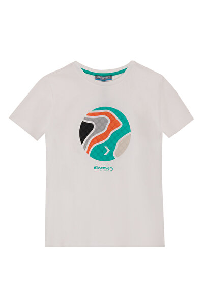 Discovery Expedition Baskılı Beyaz Erkek Çocuk T-Shirt D5SB-TST3212