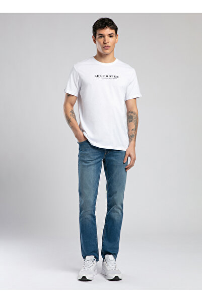 Lee Cooper Crew Neck White Men's T-Shirt 252 Lcm 242028 Antonia White