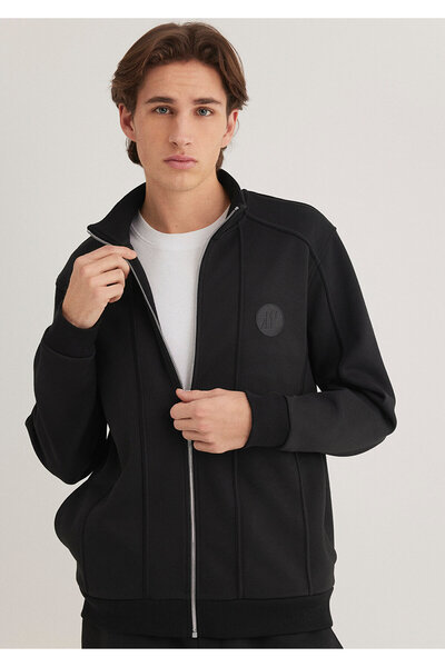 Mavi Pro Fermuarlı Siyah Sweatshirt 0S10354-71379
