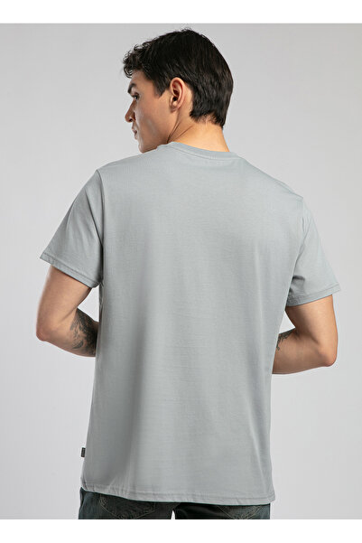 Lee Cooper Ανδρικό μπλουζάκι με λαιμόκοψη γκρι 252 LCM 242003 BASELO GRAY