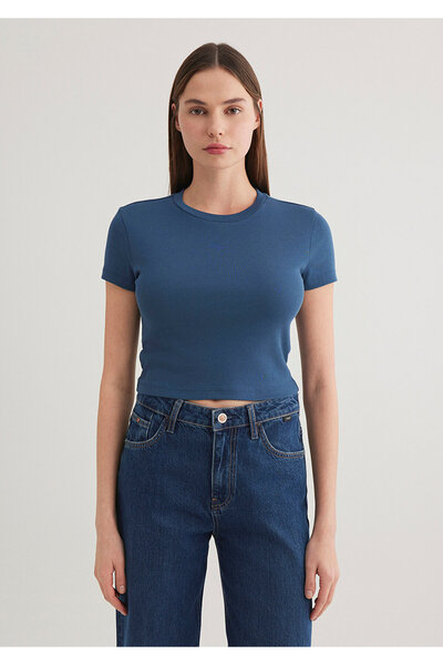 Mavi 2 Pack Women's Crop Basic T-Shirt Crop / Short Cut 1613028 -70874