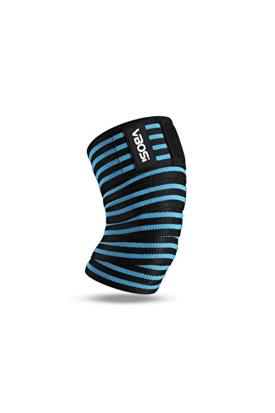 Choice مقاس واحد أزرق، قطعة واحدة، أربطة مرنة قابلة للتعديل للركبة لدعم رفع ا...