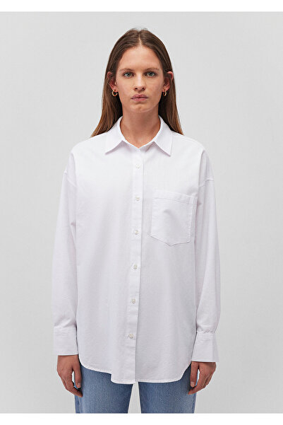 Mavi Beyaz Gömlek Oversize / Geniş Kesim 1210616-620