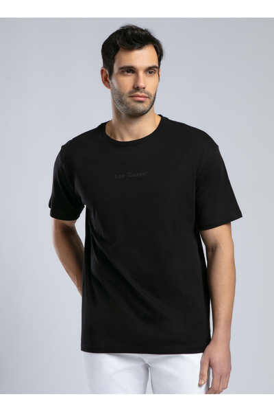 Lee Cooper Bisiklet Yaka Siyah Erkek T-Shirt 252 LCM 242006 AYLEX SİYAH