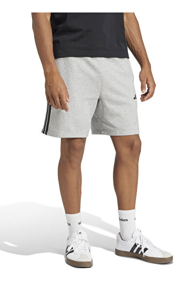 adidas JE6419 M 3S FT SHO Gri Lastikli Bel Regular Fit Düz Erkek Şort