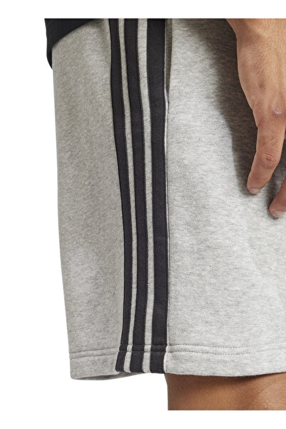 adidas JE6419 M 3S FT SHO Gri Lastikli Bel Regular Fit Düz Erkek Şort