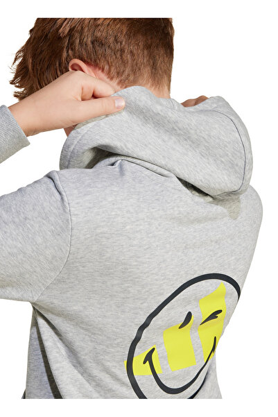 adidas Hanorac gri pentru băiat JD3288-J SMI HOODIE