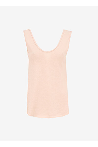 American Vintage Krem Kadın Bol Kesim T-Shirt SON29GE25_BISCUIT VINT