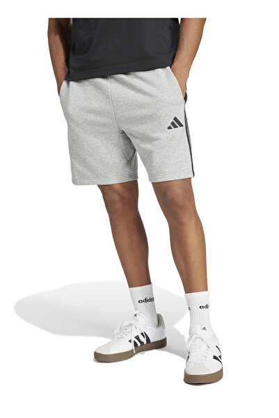 adidas JE6419 M 3S FT SHO Gri Lastikli Bel Regular Fit Düz Erkek Şort