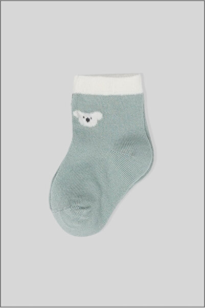 Defne Baby 4 Pairs of Newborn Anti-Bacterial Newborn and Baby Socks 0-6 Months