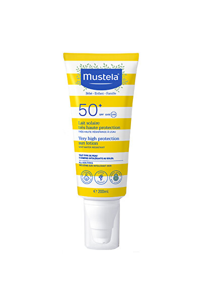 Mustela Çok Yüksek Koruma Faktörlü Güneş Losyonu Tüm Aile İçin Spf 50+ 200 ml