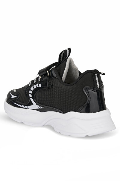 Callibron Unisex Çocuk Spor Ayakkabı Rahat, Garantili, Okul Ayakkabısı Siyah Beyaz Renk