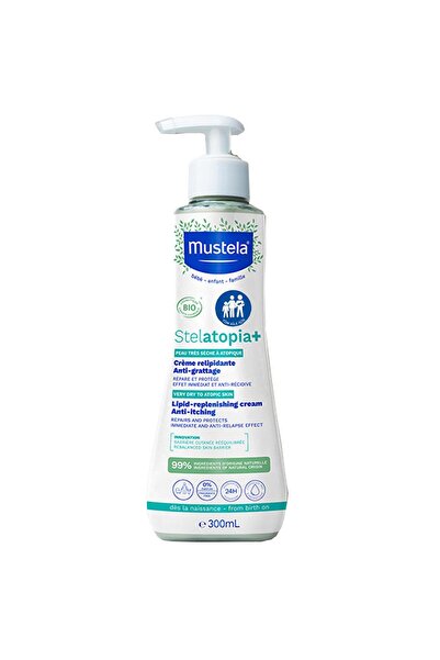 Mustela Stelatopia Lipit Yenileyici Krem Pompalı Şişe 300 ml