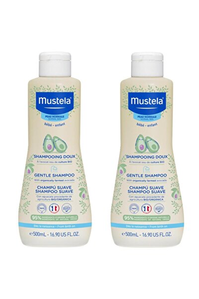 Mustela Gentle Shampoo Papatya Özlü Bebek Şampuanı 500 ml 2 ADET