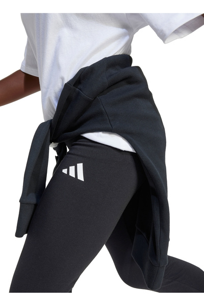 adidas Siyah - Beyaz Kız Çocuk Tayt JC7567-JG FI 3S LEG