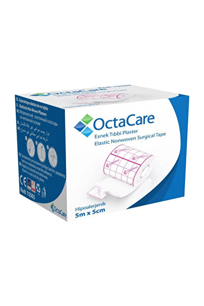 Octacare Esnek Tıbbi (hipoalerjenik) Fix Flaster 5cm*5m - (2 Adet)